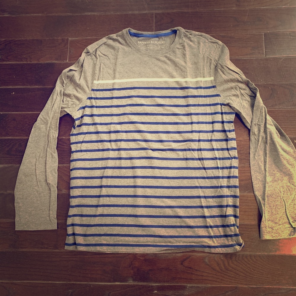 Banana Republic Striped Long Sleeve T-Shirt